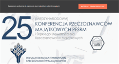 Desktop Screenshot of konferencja.srm.com.pl